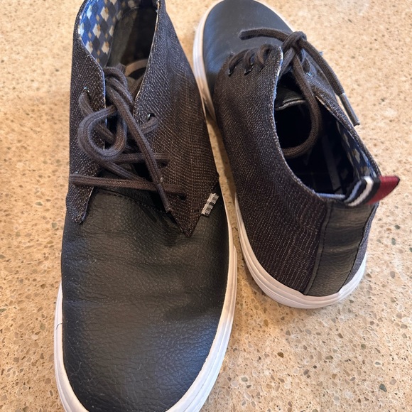 Ben Sherman Chukka boot size 8.5 fabric upper rubber outersole. Brown Plaid/Blk - Picture 10 of 16